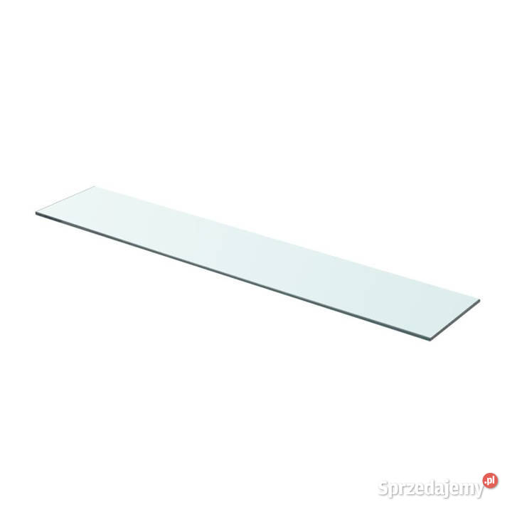 Półki 2 panel z przezroczystego szkła 80 x 15 Meble