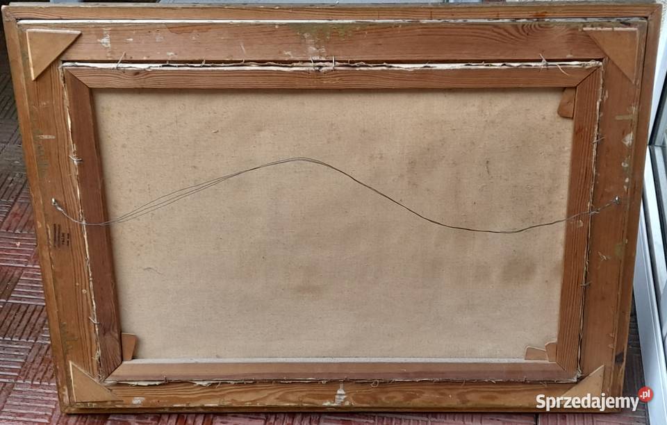 Tajemniczy las obraz olejny sygnowany piękna