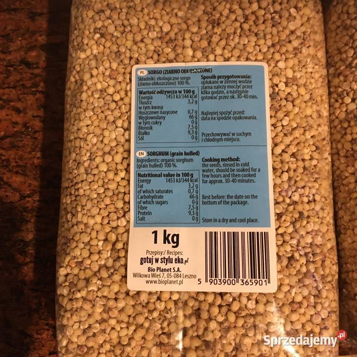 Sorgo BIO ziarno kasza bezglutenowa Warszawa