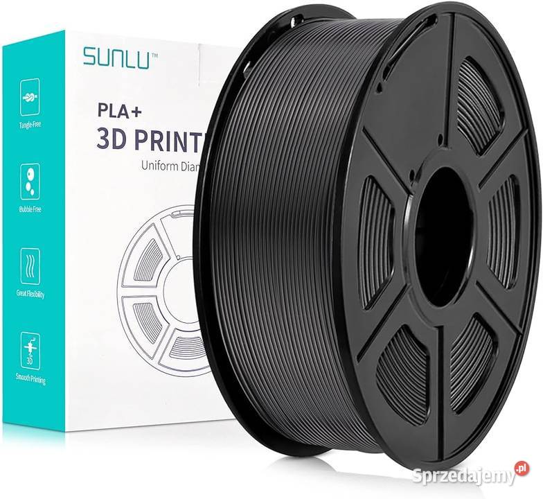 Filament Sunlu PLA PLU 175mm 1 BLACK CZARNY sprzedam