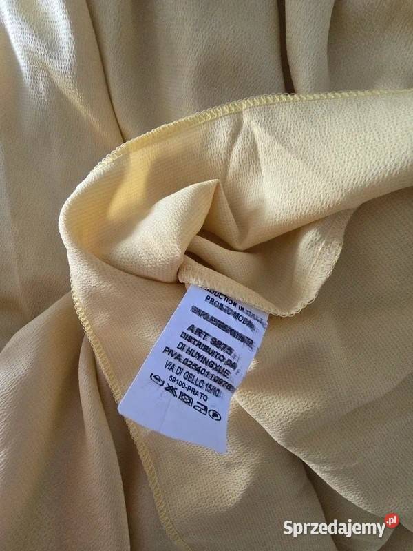 Spódnica letnia długa oversize banan żółta Krapkowice