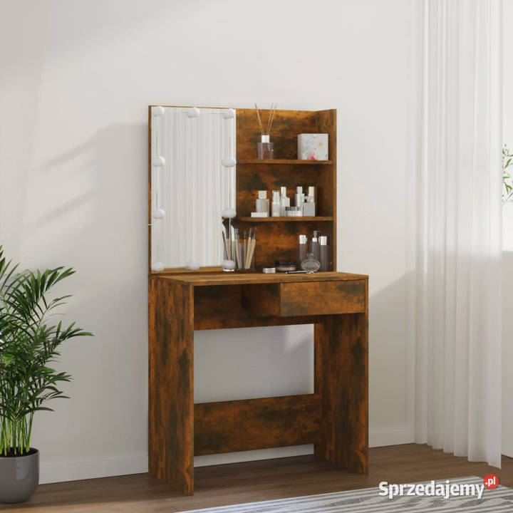 Toaletka z LED przydymiony dąb 745x40x141 mazowieckie Warszawa