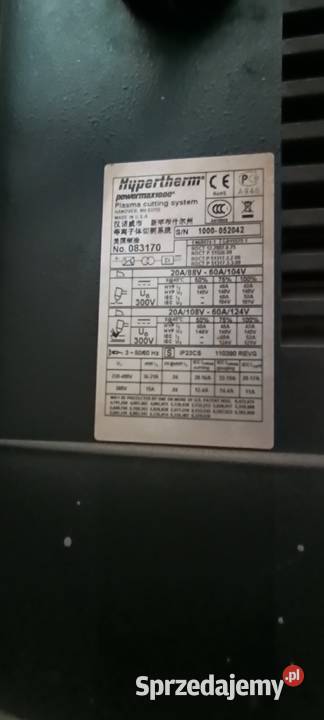 Wypalarka plazmowa plazma CNC stół plazmowy Gostyń