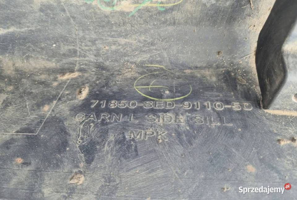 LISTWA NAKŁADKA PROGOWA PROGU LEWA PRAWA HONDA Działoszyce sprzedam