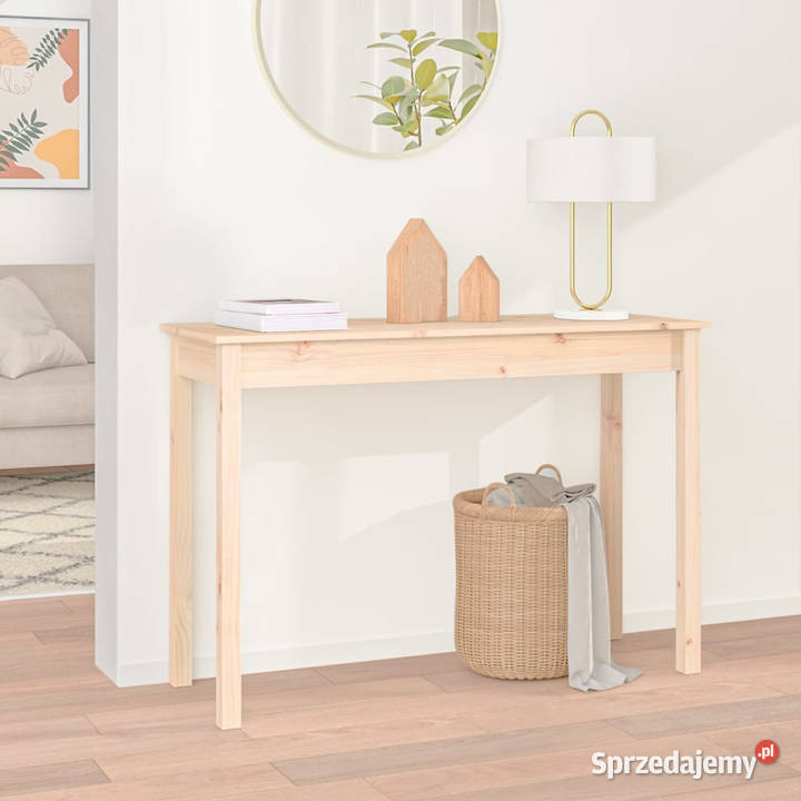 Stolik konsolowy 110x40x75 lite drewno sosnowe Warszawa