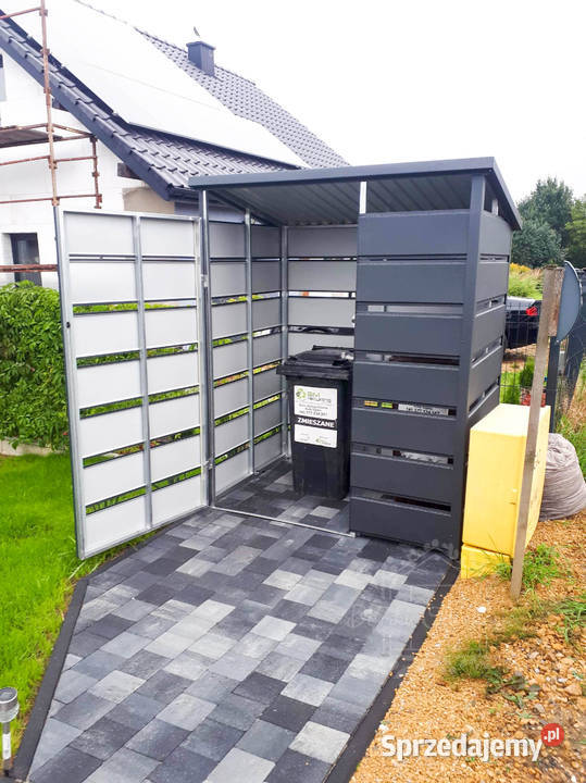 Wiata śmietnikowa spad tył 18x1m antracyt Ostrowiec Świętokrzyski