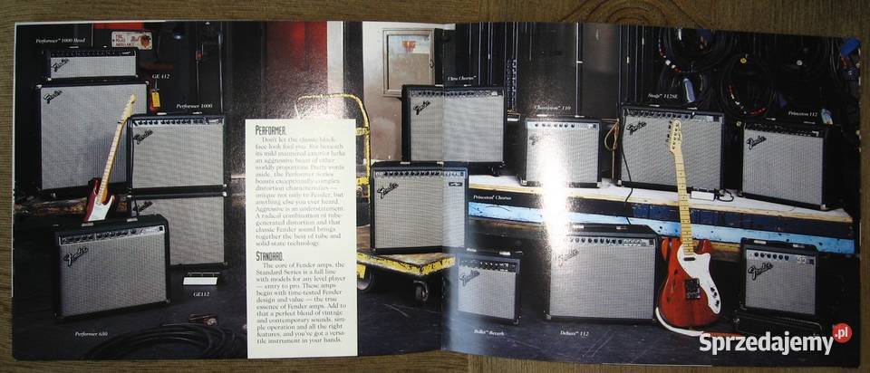 Fender Guitar Amplifiers Catalog 1993 katalog Fender Kępice