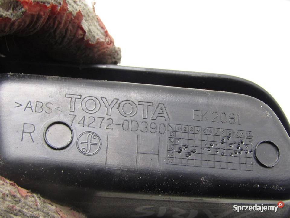 KIESZONKA UCHWYT DRZWI LEWY TYŁ TOYOTA YARIS III osobowe lubelskie