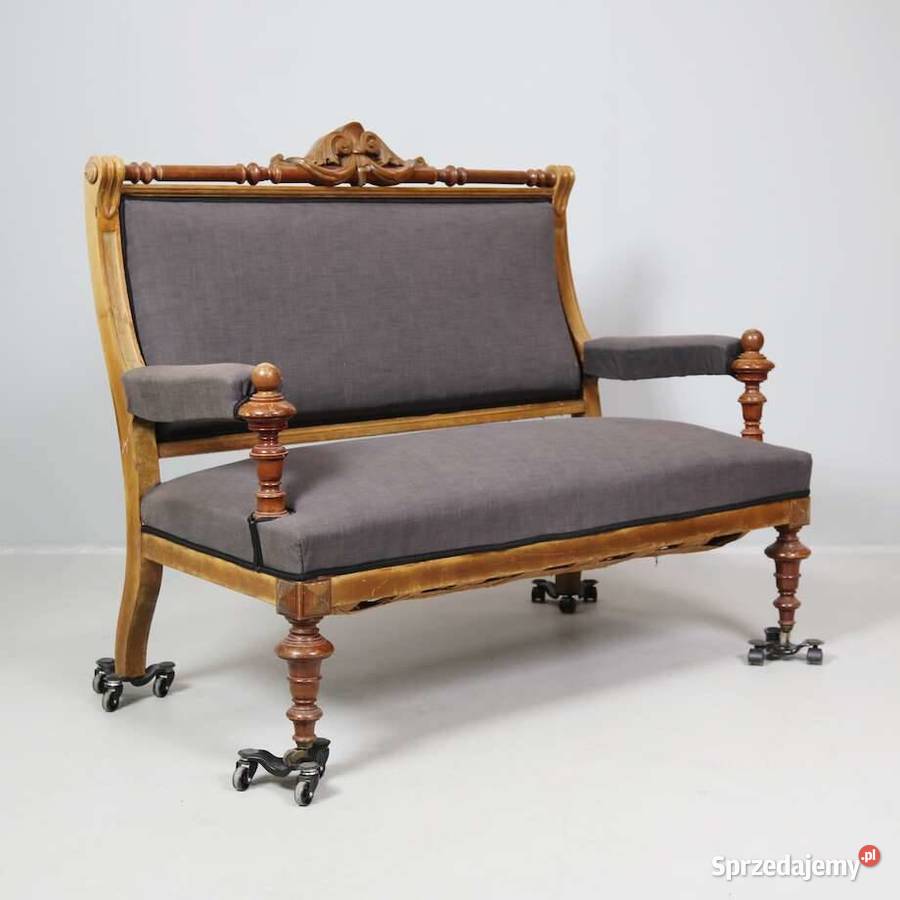 Sofa eklektyczna neorenesans XIX w Budzyń
