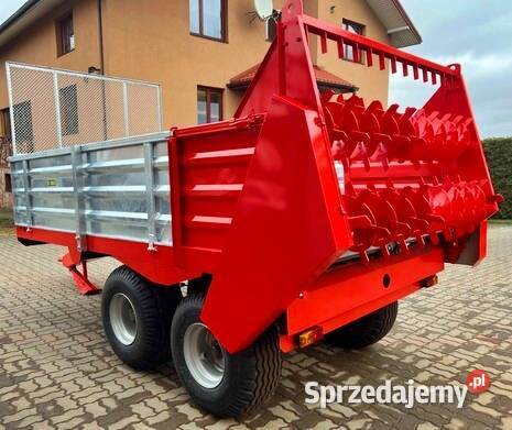 Rozrzutnik obornika 6t tandem dwuosiowy nieuszkodzony Rawicz