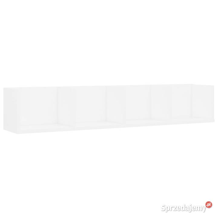 vidaXL Półka ścienna na płyty CD białaSKU801319 Warszawa