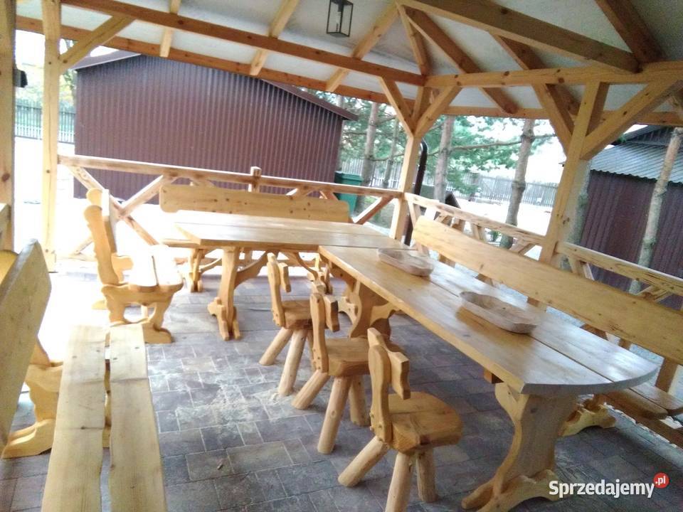 Meble ogrodowe altany place zabaw hustawki sprzedam