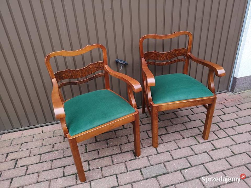 Stary Fotel Krzesło ARTDECO Gabinetowy Antyk Swarzędz