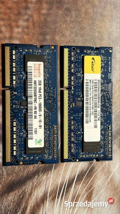 Pamięć 4GB RAM DDR3 do laptopa 2x2GB opolskie