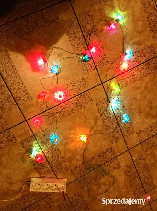 Lampki choinkowe z PRLu vintage łódzkie Łódź