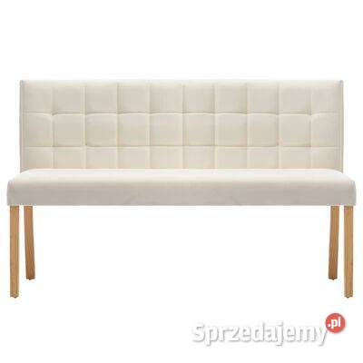 vidaXL Ławka 140 kremowa tapicerowana Ławki Warszawa