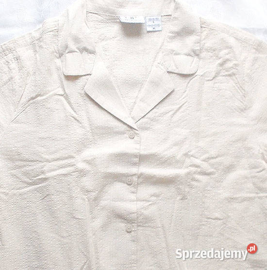 xl bluzka krótki rękaw beżowa bluzeczka xl Białystok