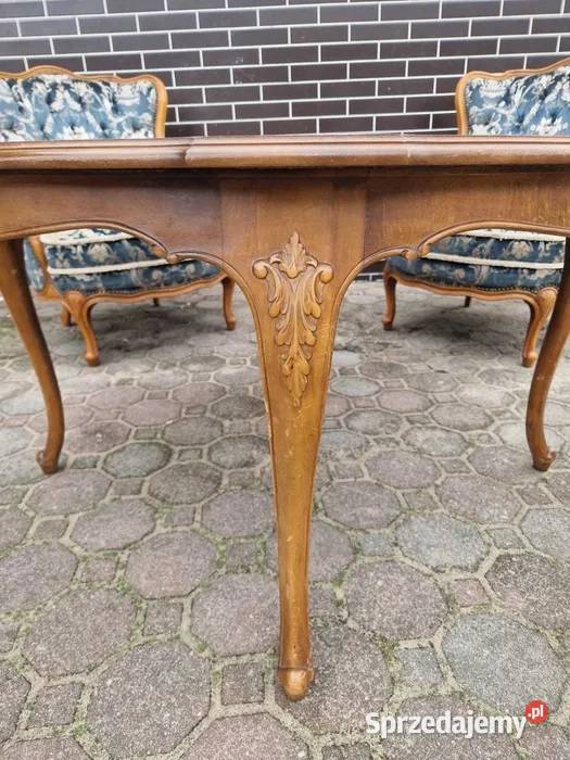 Zestaw mebli antycznych stół ława fotel komoda lubuskie Siedlisko sprzedam