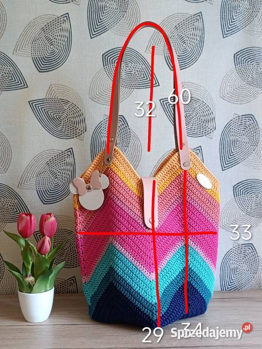 Pastelowa torebka Tulipan Chełm