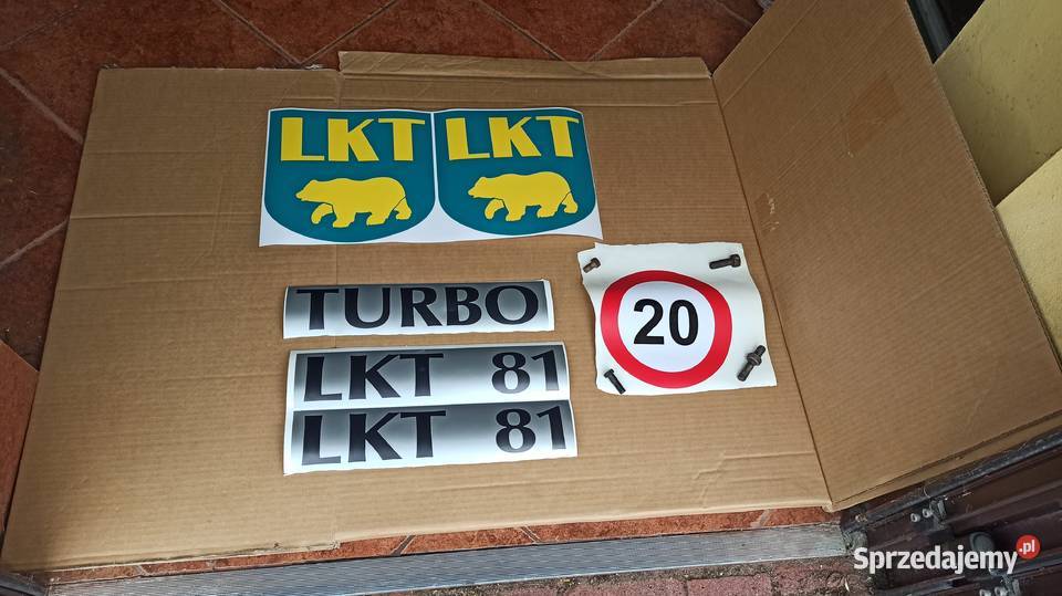 Naklejka Oznaczenia TURBO LKT 81 80 Ciągnik Garwolin