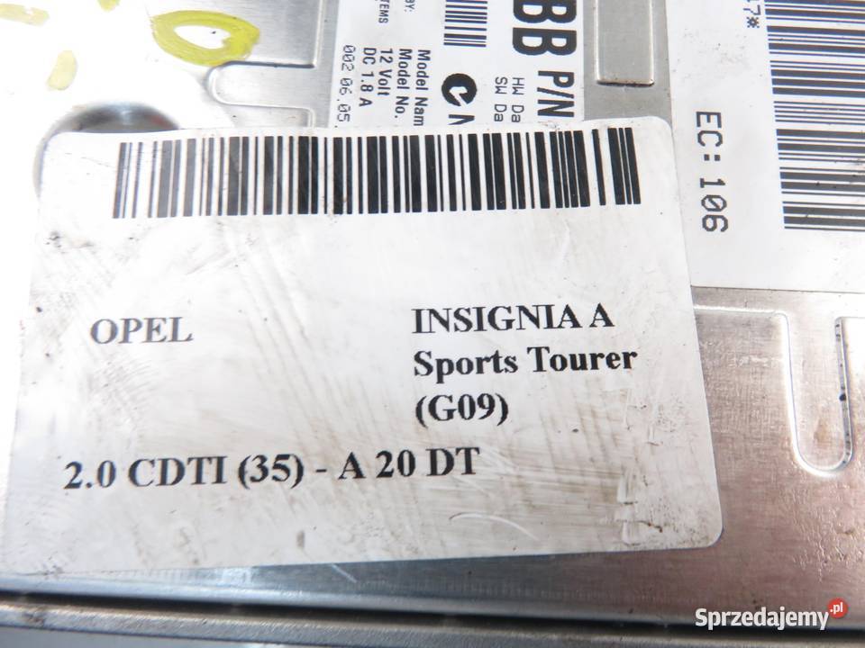 MODUŁ BLUETOOTH OPEL INSIGNIA A 13314404 osobowe