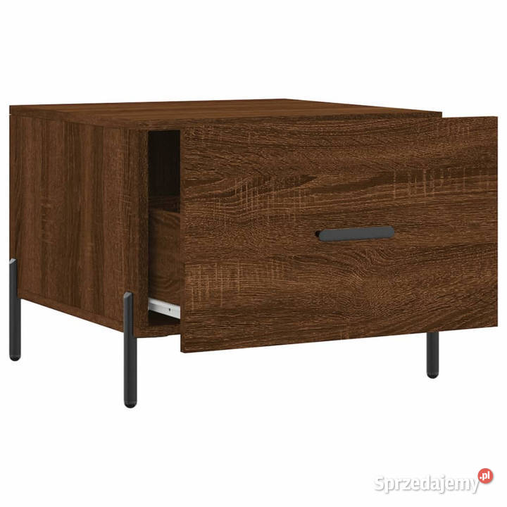 Stoliki kawowe 2 brązowy dąb 50x50x40 WM829427 Stoły mazowieckie