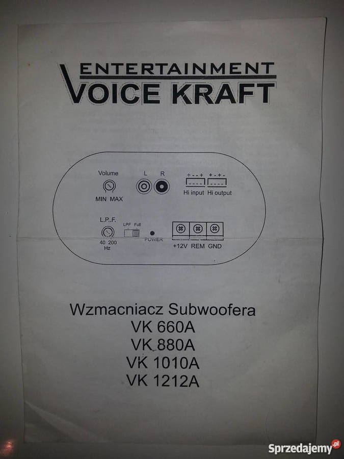 Tuba basowa Voice Kraft Kętrzyn