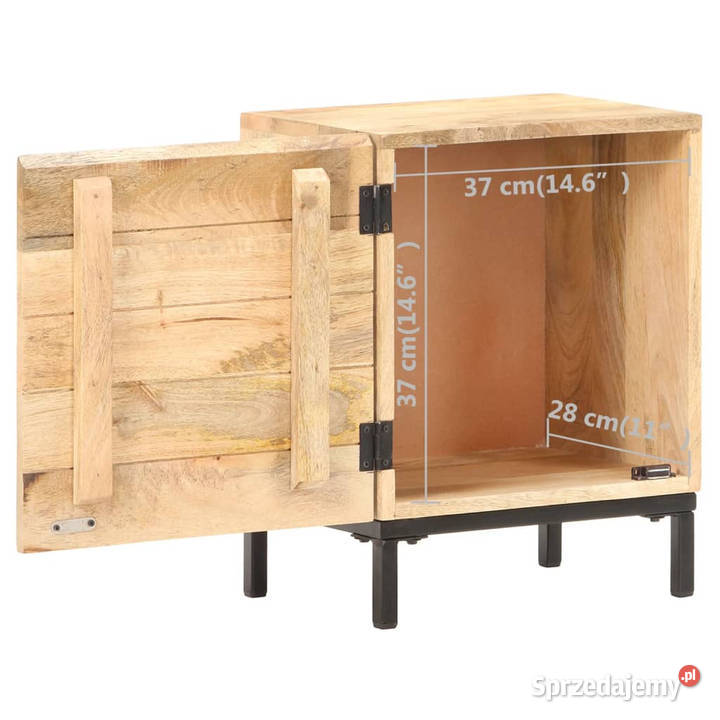 Szafka nocna 40 x 30 x 51 lite drewno mango Warszawa