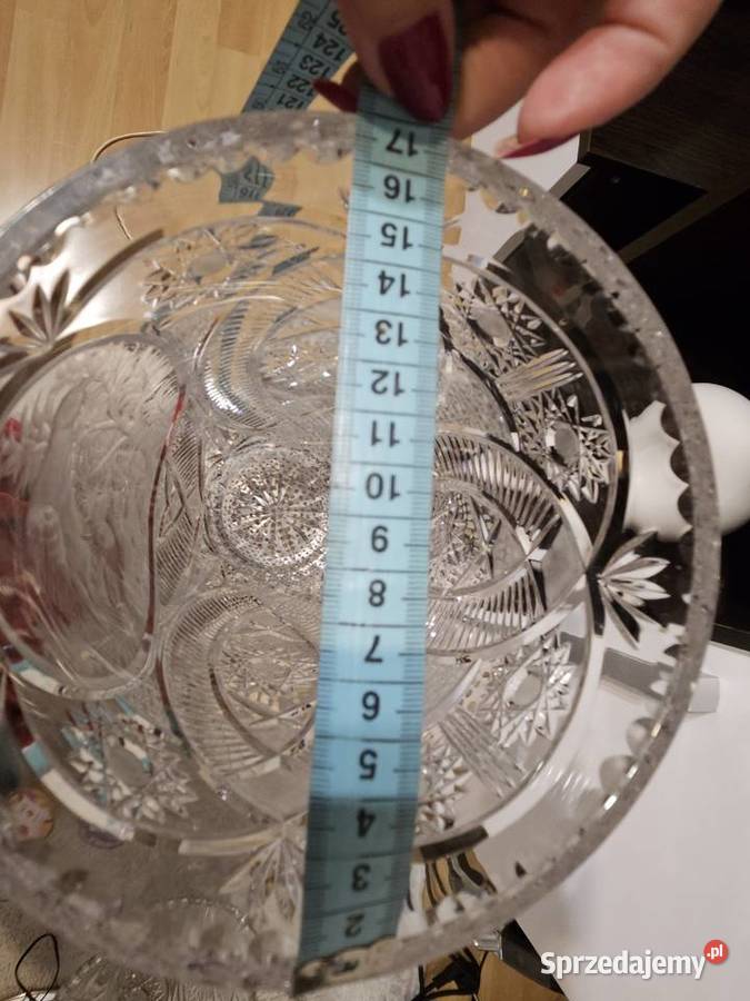 Kryształowy WAZON 30 Vintage PRL Opole sprzedam
