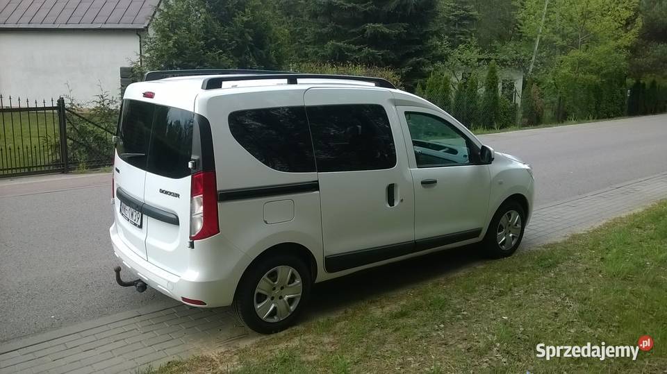 Dacia Dokker 16 GAZ LPG Salon polska 5osobowy biały Węgrów