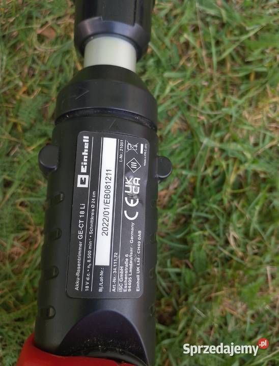 Podkaszarka akumulatorowa Einhell GECT 18 Li Mirosławiec