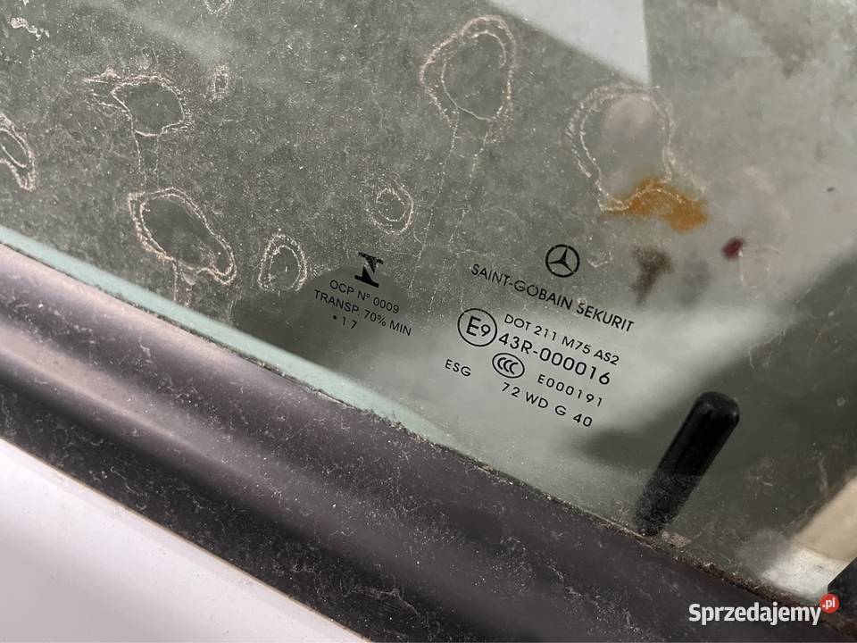 Mercedes Vito W447 Vklasa szyby drzwi osobowe Bełchatów
