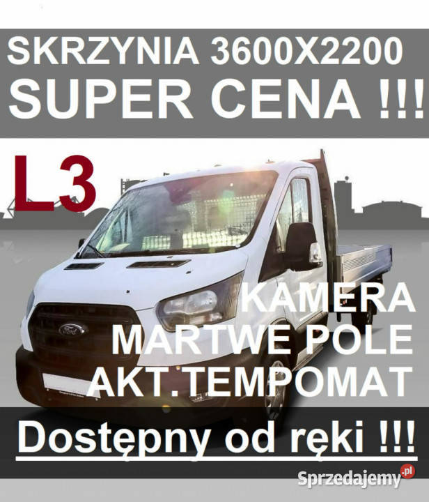 Ford Transit Skrzynia 3600x2100 130 Kamera elektryczne szyby