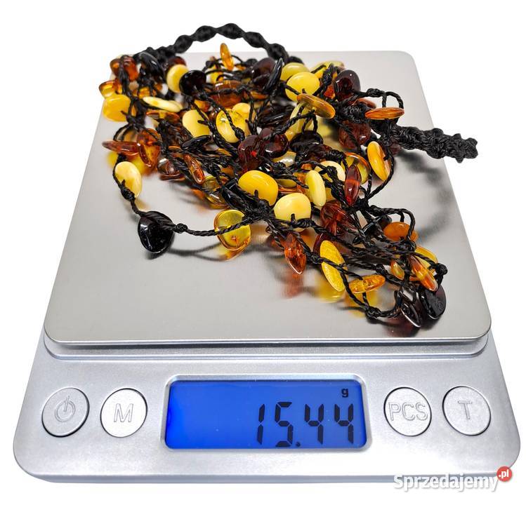 Komplet korale i bransoletka z BURSZTYNU Warszawa