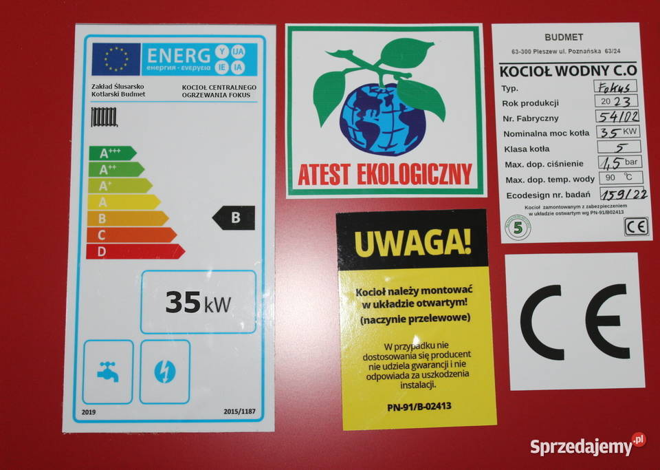KOTŁY 35 kW UniwersumEKO KOCIOŁ pleszew Kotły i Piece CO Ogrzewanie dolnośląskie Ząbkowice Śląskie