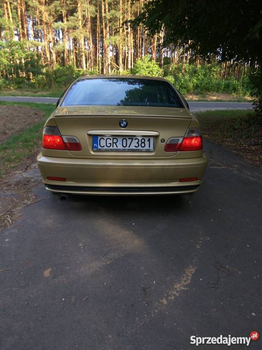 Złote BMW E46 Coupe LPG kujawsko-pomorskie Grudziądz