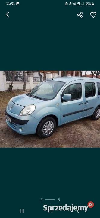 Sprzedam Renault Kangoo 15 DCI 86 manualna wielkopolskie Wągrowiec