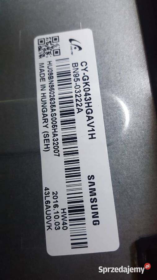 Samsung Ue43KU6000W 4K Sosnowiec