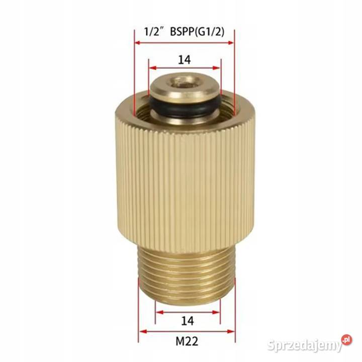 Adapter Mosiężny M22G12 BSP Do Myjek Karcher 14 Ludźmierz