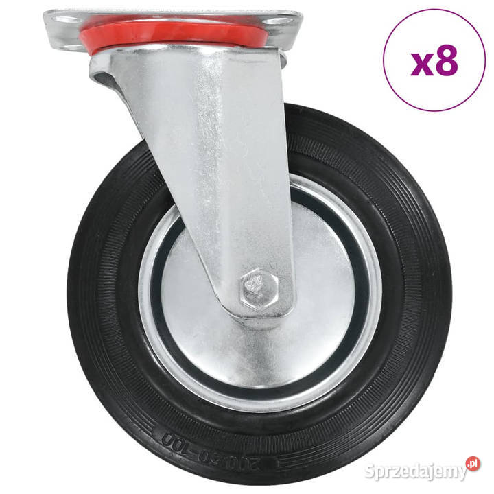 8 skrętnych kółek 200 mm WM278001 Pozostałe Warszawa