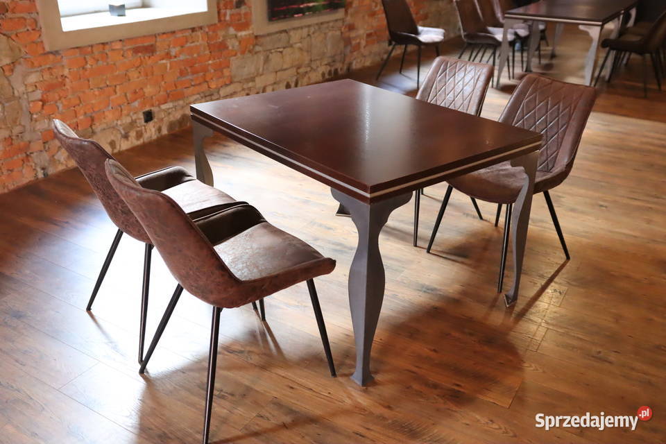 Stół komplet krzeseł WYPOSAŻENIE RESTAURACJI Gastronomia Pszczyna