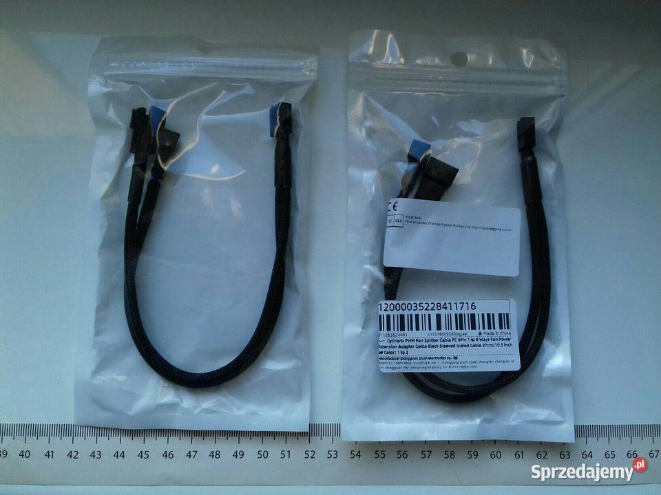 Kabel rozdzielacz do wentylatora PWM 4pin 3pin Bydgoszcz sprzedam