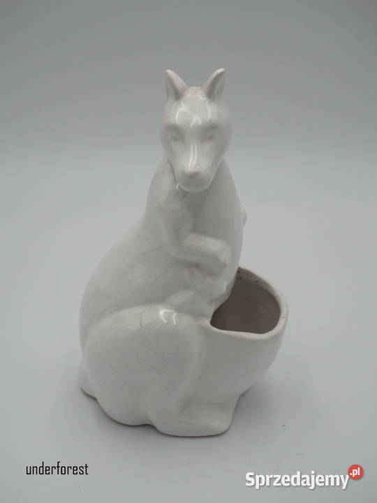 Figurka kangura ceramiczna osłonka na kwiaty Leszno