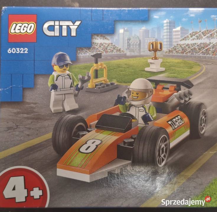 LEGO City 60322 Samochód wyścigowy Łódź
