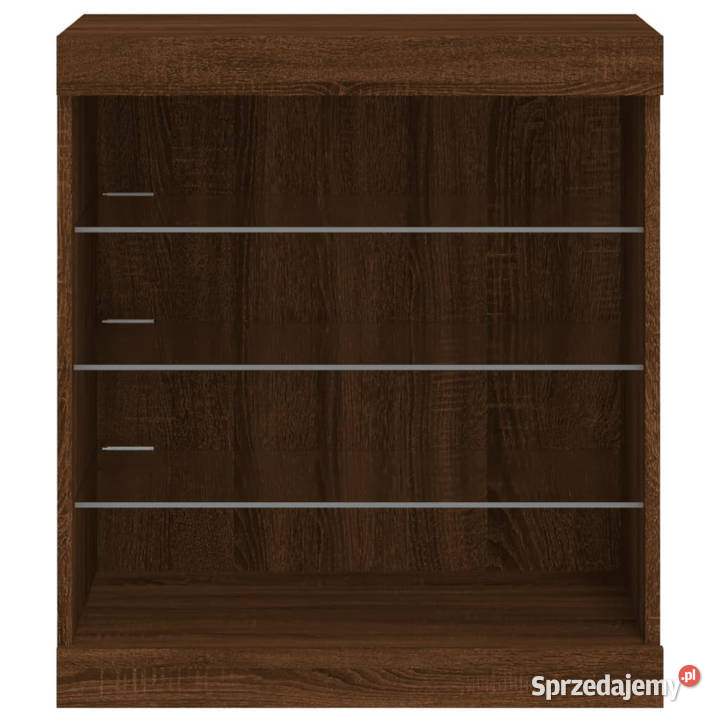 Szafka z oświetleniem LED brązowy dąb 605x37x67 Warszawa