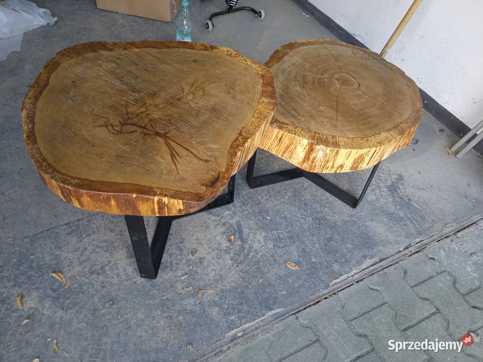 Stolik kawowy z plastra dębu Stoliki kawowe i ławy Wieluń