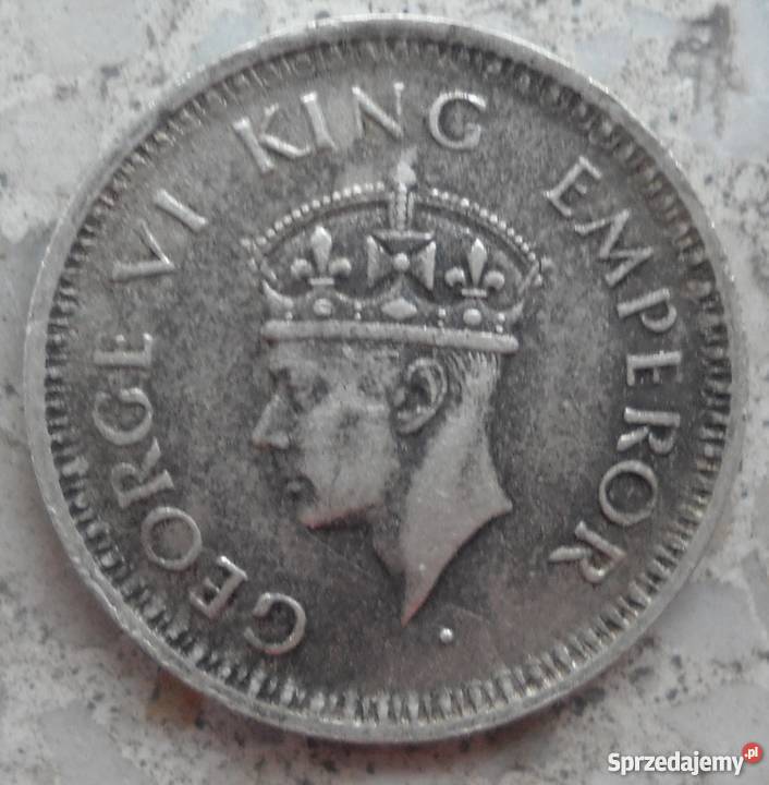 INDIE BRYTYJSKIE14 RUPEE1943 rSREBRO GEORGE V Legionowo