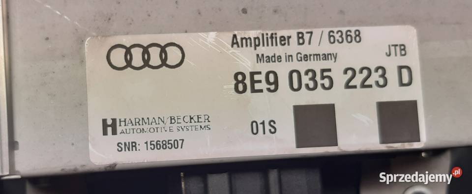 GŁOŚNIK SUBWOOFER WZMACNIACZ AUDI A4 B6 B7 dolnośląskie sprzedam