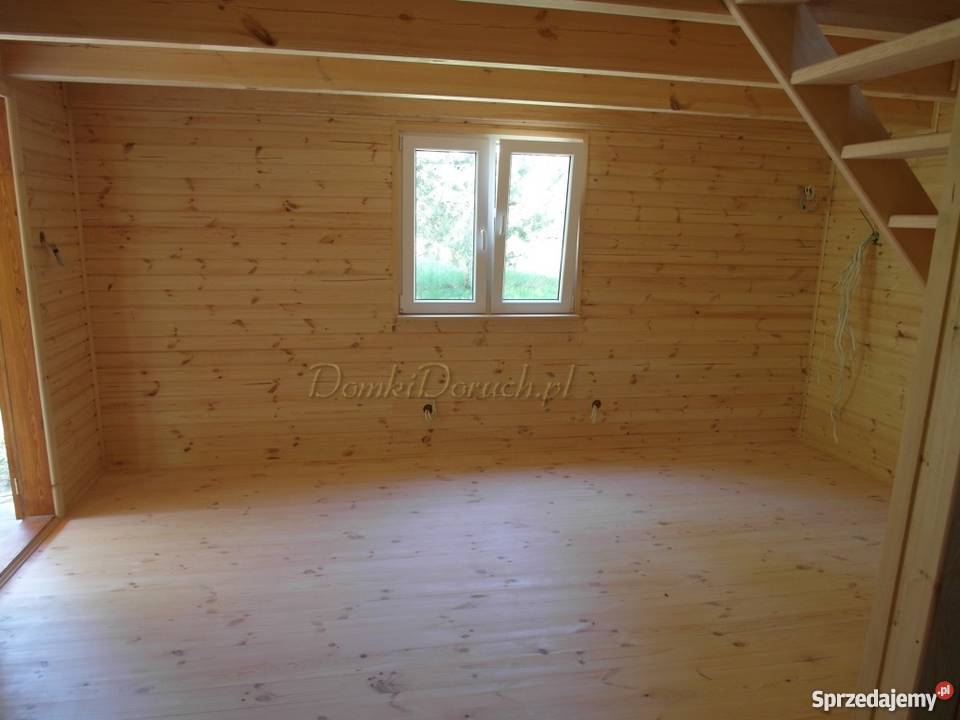 Domek drewniany z poddaszem Architektura ogrodowa Warszawa