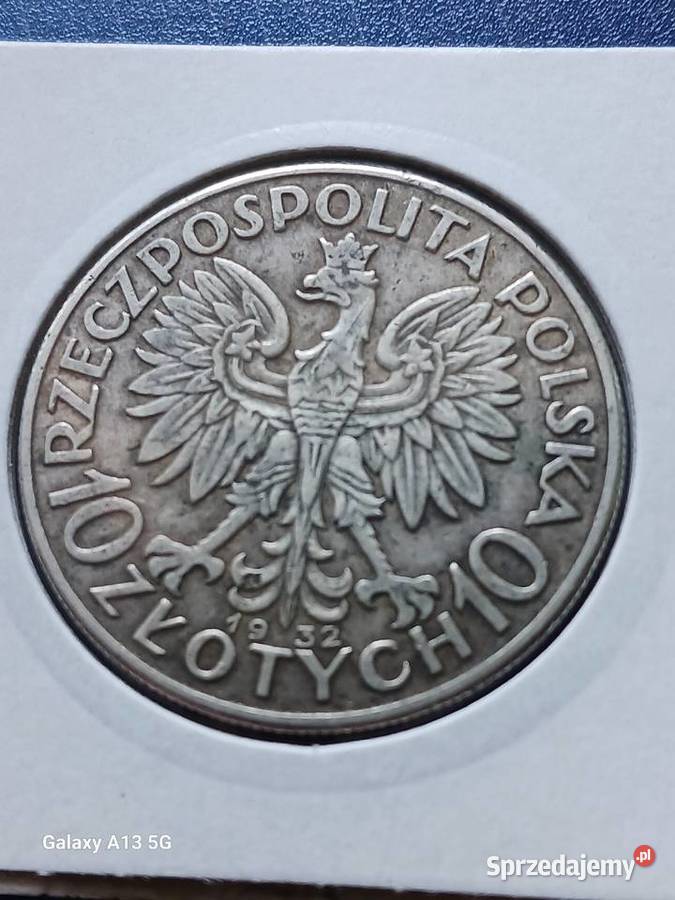 10 złotych Głowa Kobiety 1932 r 4bez znaku Konin